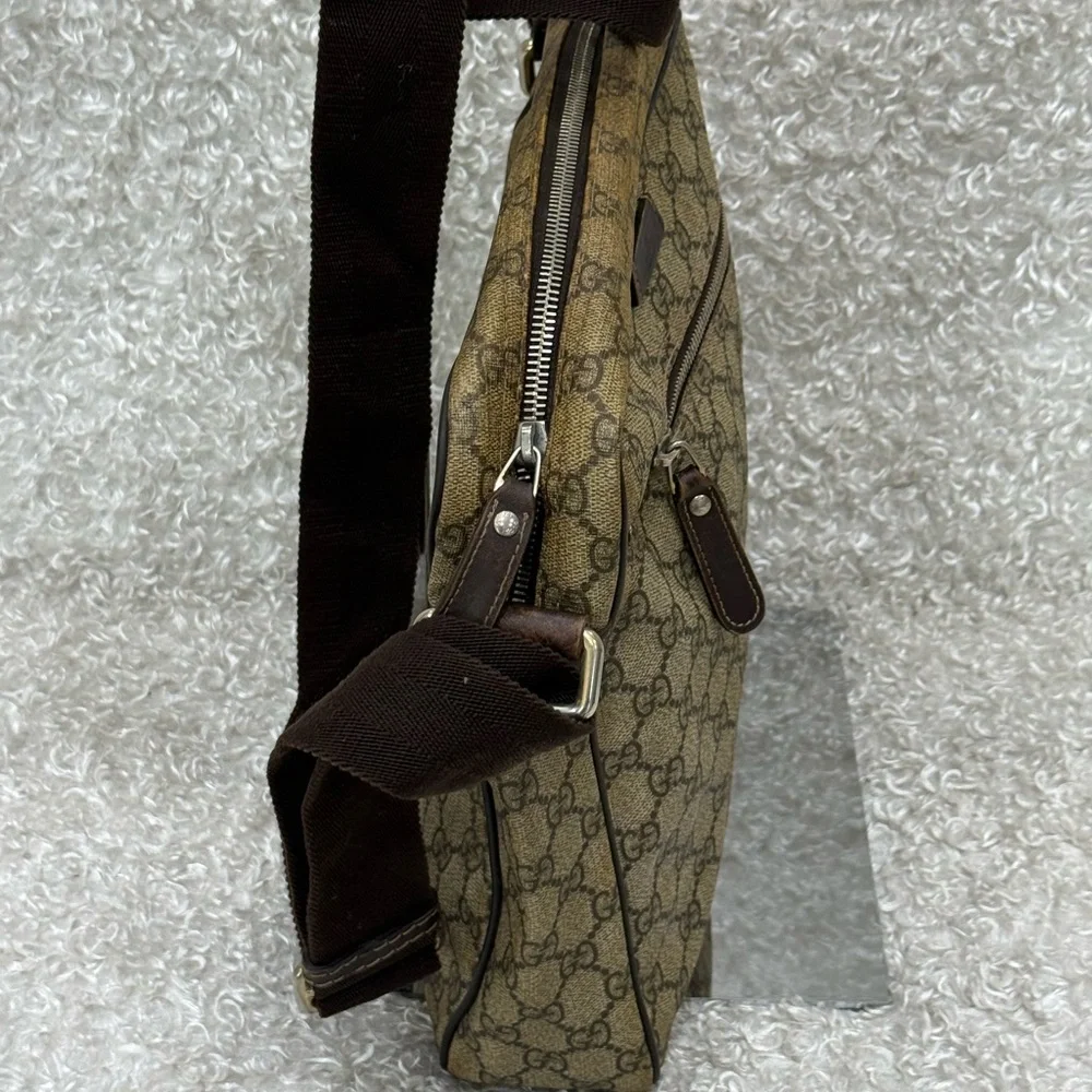Gucci Brown Messenger Bag with GG Monogram